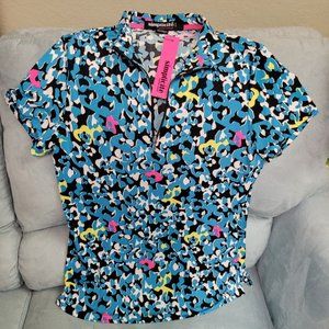 Jamie Sadock Simplicité Short Sleeve Athletic Top 1/4 zip